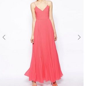 ASOS Cami Pleated Maxi Dress